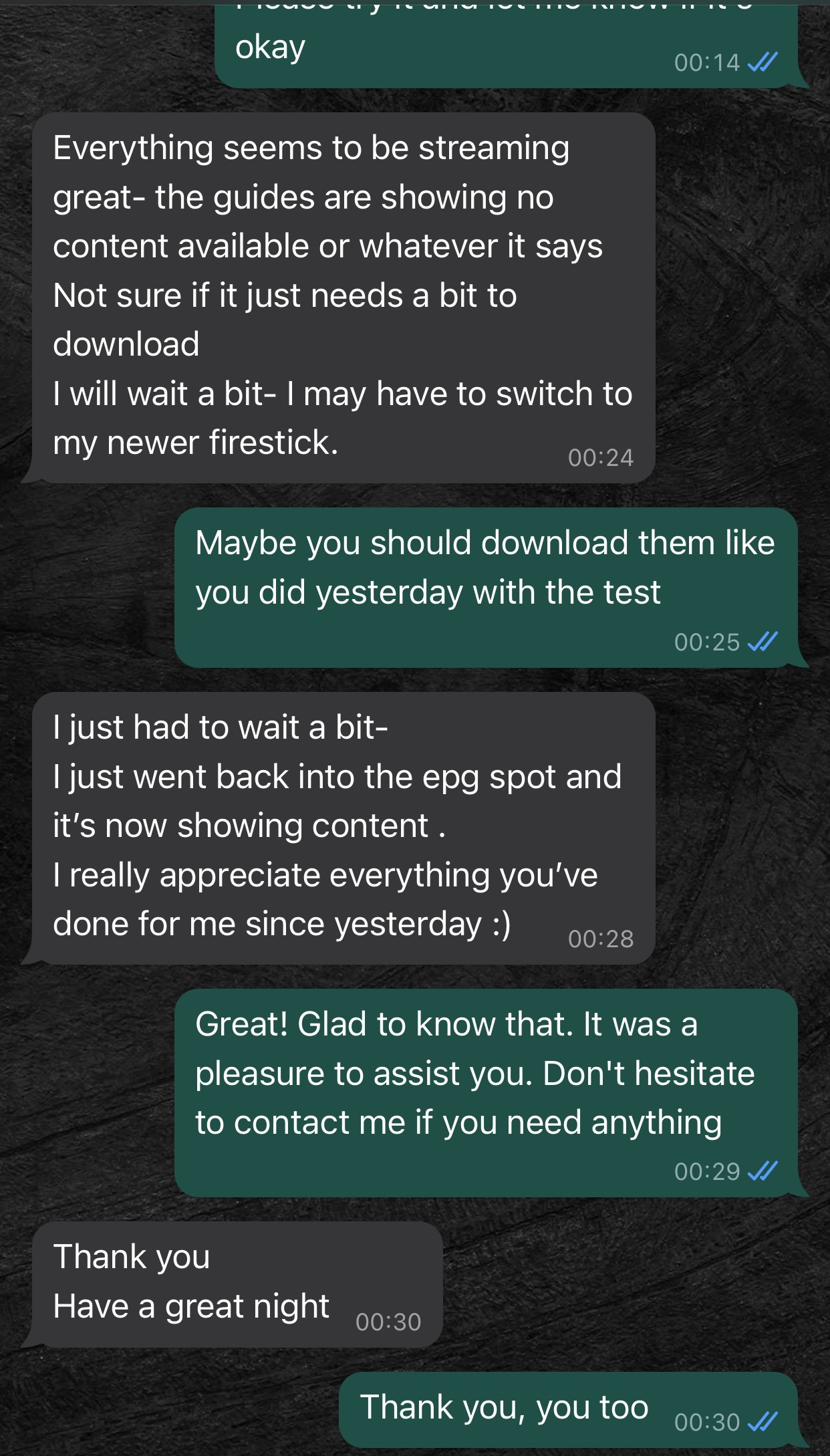 Customer testimonials for HazelnuTV - Best IPTV USA and Canada service with WhatsApp reviews